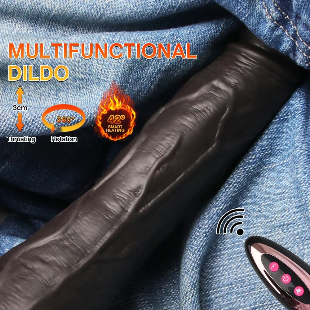 Realistico vibratore dildo telescopico riscaldato pene per adulti Xesules giocattoli sensuali cazzo pene in silicone giocattoli del sesso femminile prodotti per adulti