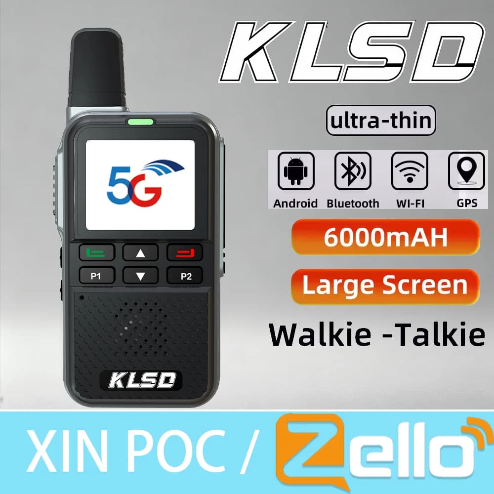 Nuovo modello portatile radio bidirezionale Walkie Talkie GPS IP 4G compatibile in tutto il mondo 50 km-100 km 5000 km 4G Covera