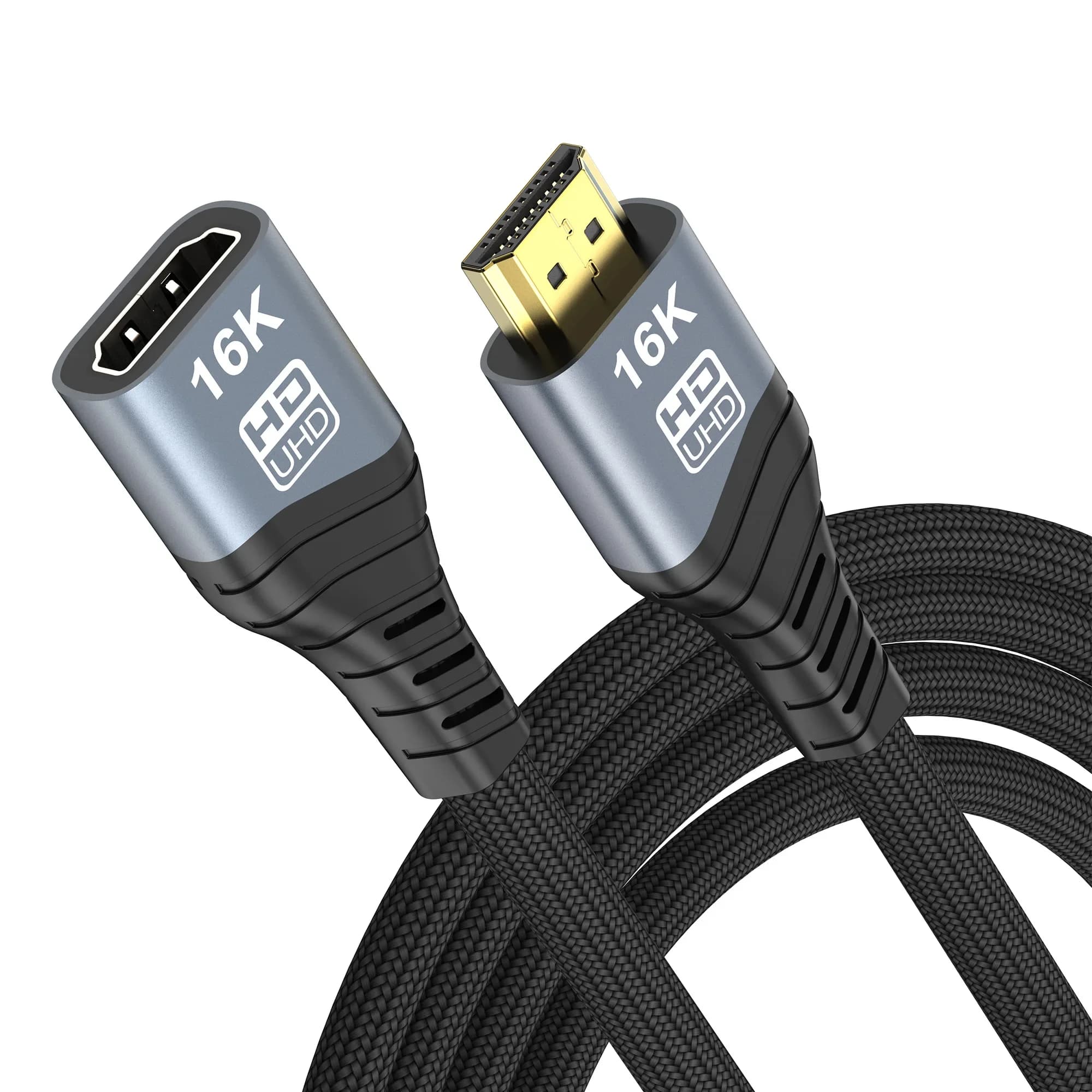 Cavo di prolunga HDMI 2.2 16K, da maschio a femmina, 16K@60Hz 4K@240Hz HDR HDCP 96Gbps per HDTV RTX PS5 Xbox PC