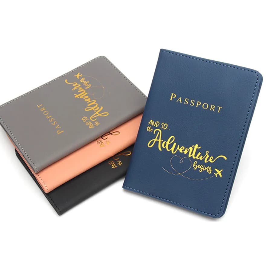 1 pezzo lettera amanti del viaggio custodia per passaporto porta carte di credito portafoglio accessori turistici per donne o uomini