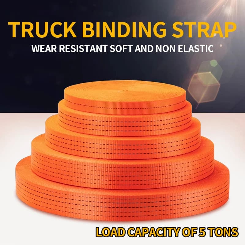 Loading Belt for Truck Brake Brake Corda for Trailer Flat Belt Polyester Belt Rope Sealing Belt for Car Pull Addensed And Wear Resistant