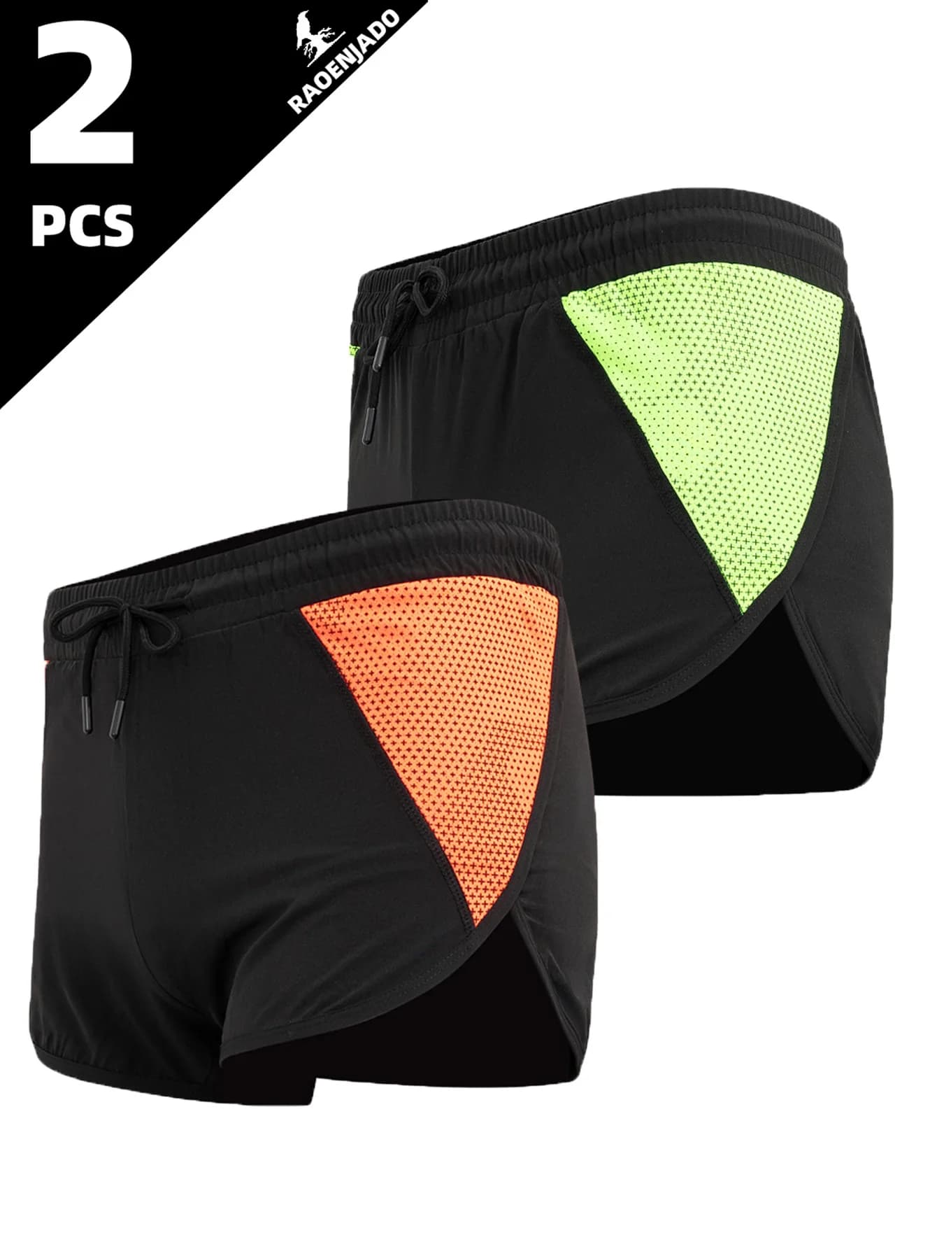 Men's Running Shorts with Waist Pockets Black Athletic Shorts Regular Fit Casual Breathable Quick Drying Swimming for Men Gym