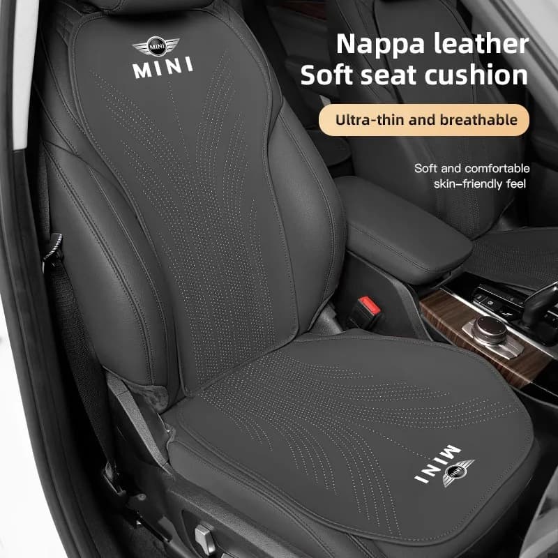 Car Logo Seat Covers Auto Seats Breathable Protection Bearing For MINI Cooper JCW WORKS R55 R56 F55 F56 R57 R58 R59 R60 R50