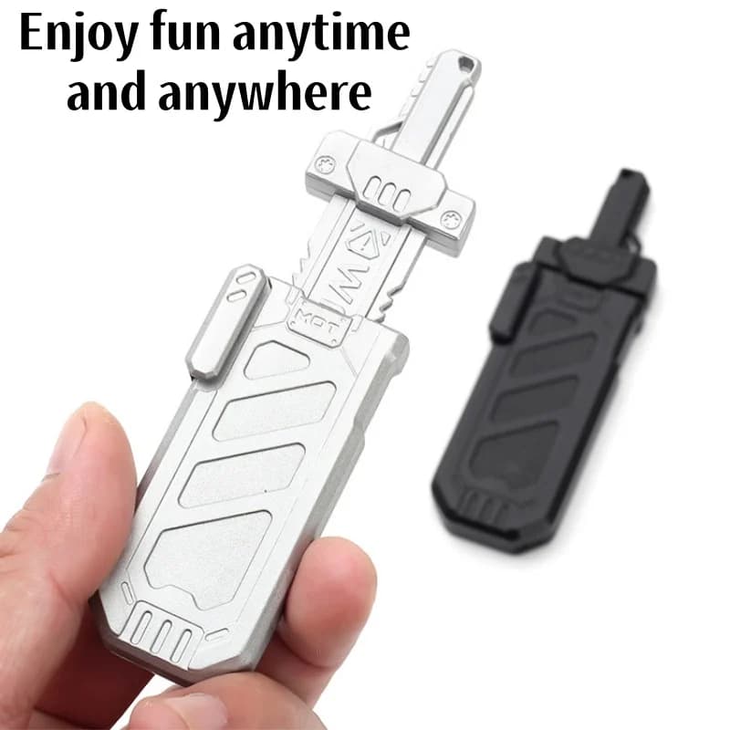 EDC Magnetic Ejection Sword Sheath Fidget Toy Metal Push Slider Portable Toy Stress Relief Anxiety Relax Gift For Adult Office