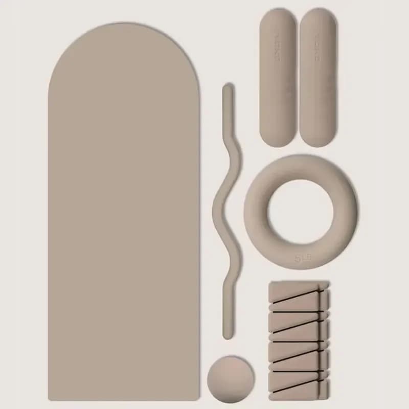 Eco Friendly Silicone Weight Blocks Non Slip Barbell Plates Home Gym Fitness Equipment Yoga Pilates Training Accessories