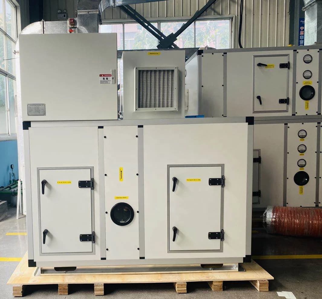 Deumidificatore rotante da 5000 m3/h per sale di stoccaggio fredde Deumidificatore industriale ad asciugatura a basso punto di rugiada