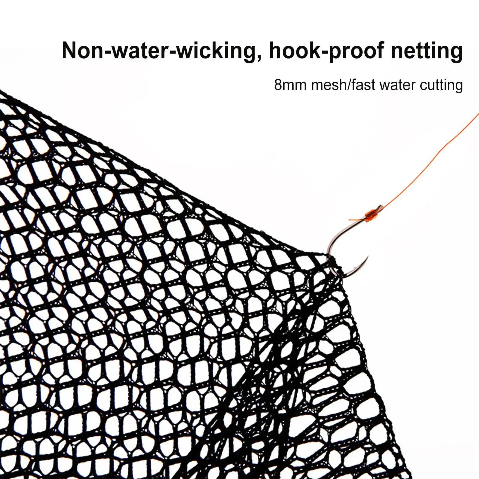 Fishing Landing Net Portable Large Landing Netting Pier Fishing Net For Bridge Saltwater Crab Shrimp Trout Catfish Carp Bait