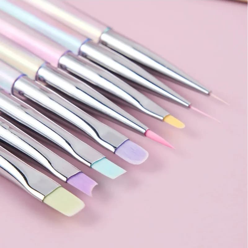 1 pz nail art liner disegno pittura set di pennelli per unghie polvere acrilica intaglio gel UV estensione strumenti penna manicure