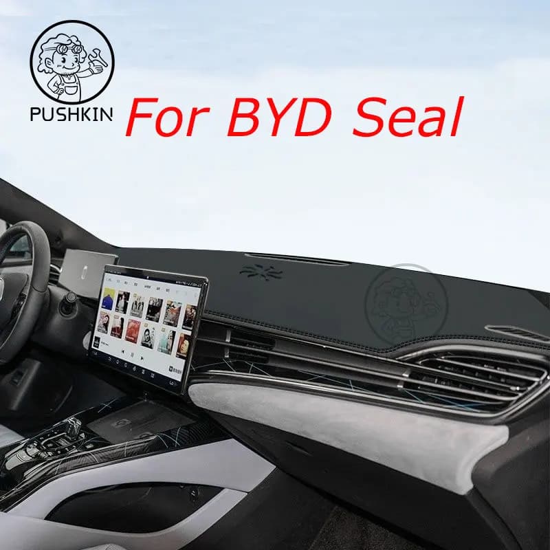 RHD LHD Per BYD Seal EV 2023 2024 ATTO 4 Accessori Cruscotto Dell'automobile Evitare la luce pad Strumento piattaforma scrivania copertura Zerbino Tappeti