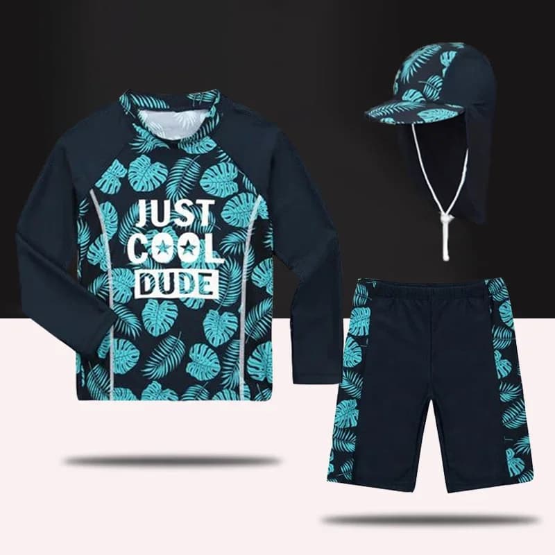 Two Piece Swimsuit for Kids Swimwear Swimwear Rash Guard Divided with Kids Swimwear for Boys