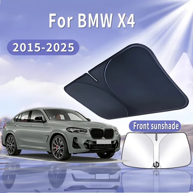 Pieghevole Auto Visiera Parasole Per BMW X4 2015 ~ 2025 2018 2020 Parabrezza Anteriore Parasole Isolamento Termico Estate di Raffreddamento Accessori Auto