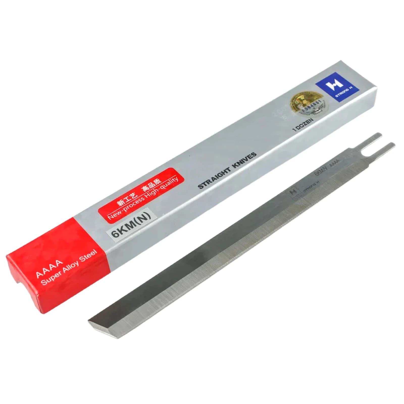 (12 PCS) 6 inch Narrow Straight Blade For KM / Eastman / Dayang / Sulee Cutting Machine Fabric Cut Knife Super Alloy Steel