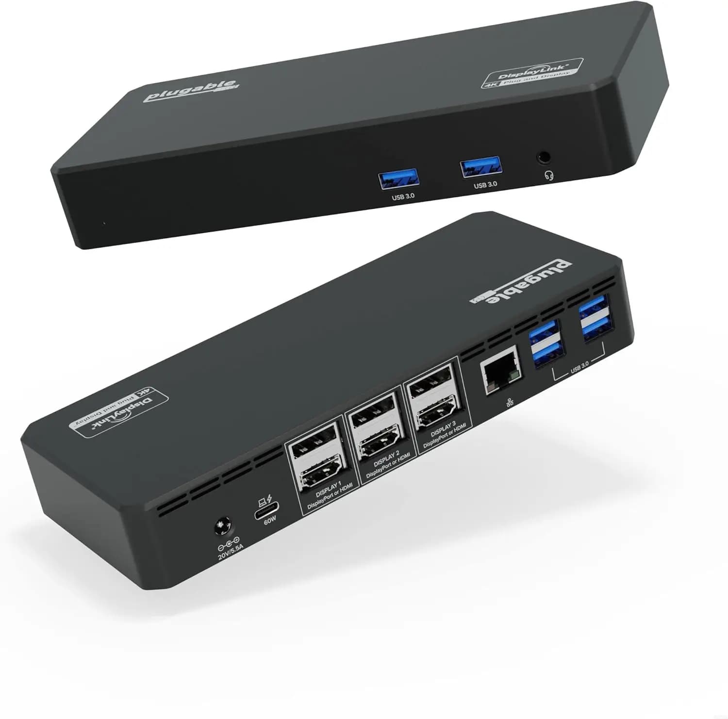 Docking station per monitor triplo USB C 12 in 1 con 3 porte HDMI/display, 100 W PD, compatibile con Mac/Windows