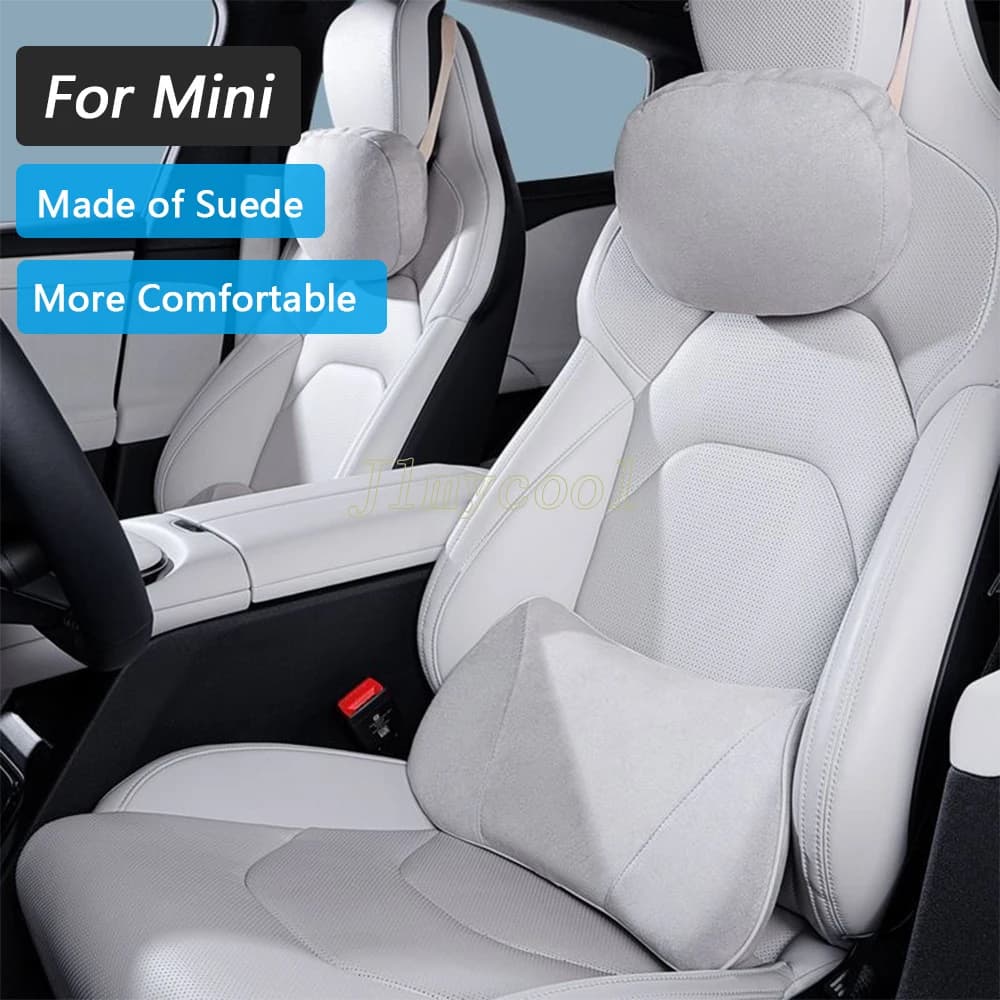 Per Mini John Cooper R56 F56 Countryman R60 F60 Clubman Seggiolino auto Memory Foam Cuscino lombare Cuscino Interno Poggiatesta Accessorio