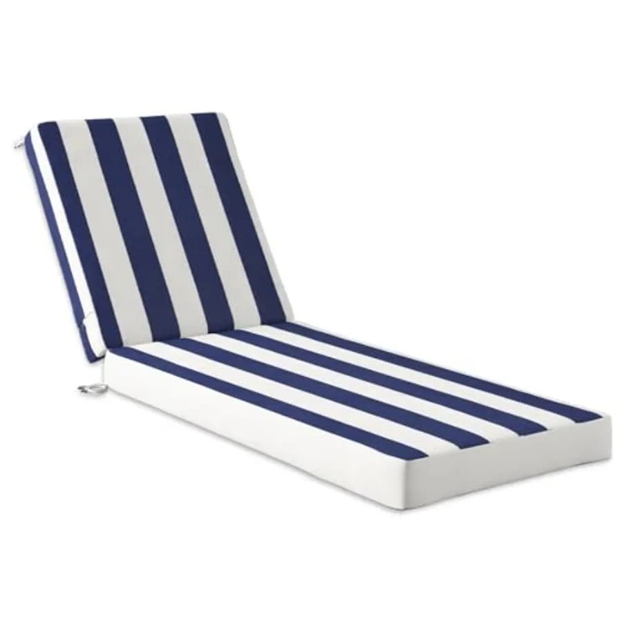 Cuscini per Sdraio da Esterno, Cuscino per Chaise Longue per Mobili da Giardino, Tessuto Doppio Impermeabile per Piscina, Giardino e Spiaggia 72 x 22.5 x