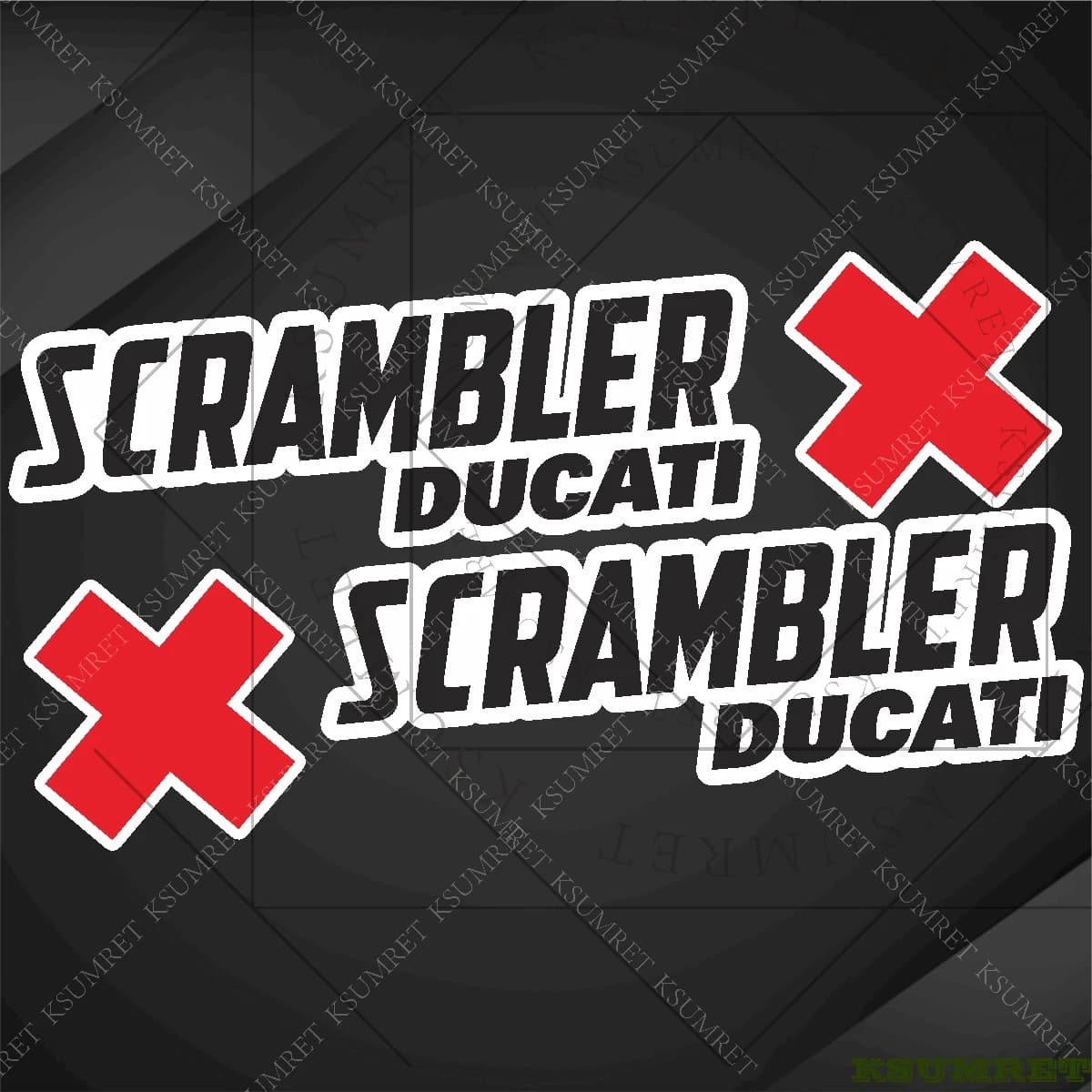 Adesivi per Moto DUCATI SCRAMBLER 800 1100, Decalcomanie Impermeabili per Serbatoio, Adesivo Riflettente per Casco
