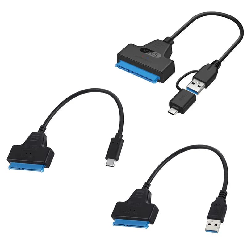 Cavo USB 3.0 a SATA, adattatore da USB a SATA III per disco rigido, fino a 6 Gbps, per SSD/HDD esterno da 2,5 pollici, 22 pin SATA III