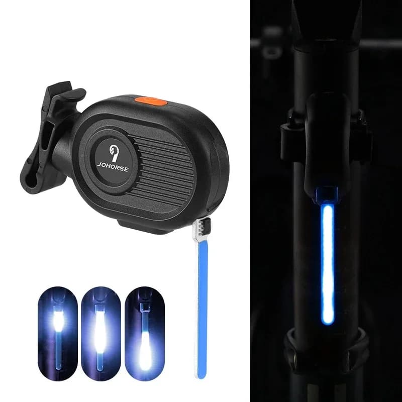 4 Color Bicycle Rear Lights with Running Water Effect, Night Cycling LED Lights, Mountain and Road Bicycle Accessories, Safety Lights and Reporting