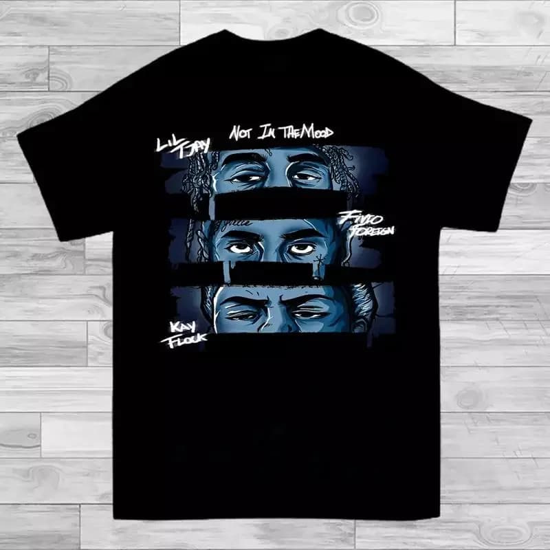 New Lil Tjay Not In The Mood Retro Vintage T shirt