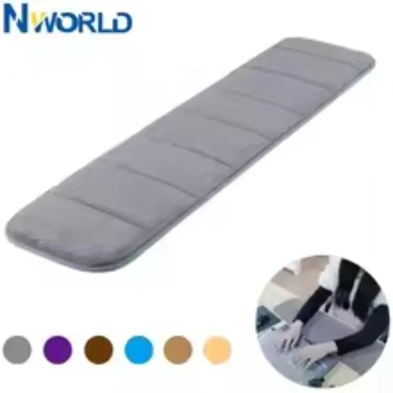 Memory Foam Keyboard Wrist Rest Soft Sweat‑Absorbing Non‑Slip Elbow Support Pad for Office Laptop Computer Desktop Typing