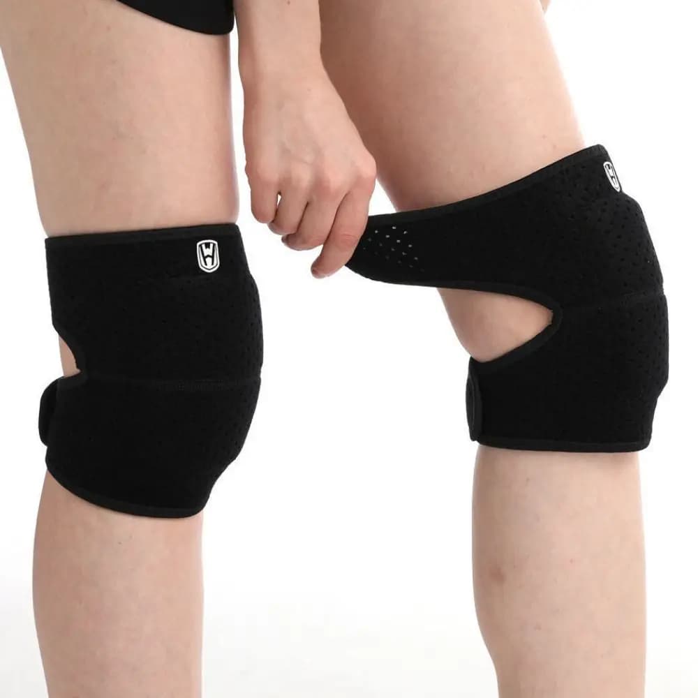 1 Paio di Ginocchiere Sportive Antiurto per Danza, Protezione Ginocchio Rinforzata Antiscivolo, Supporto in Spugna Morbida e Traspirante per Corridori