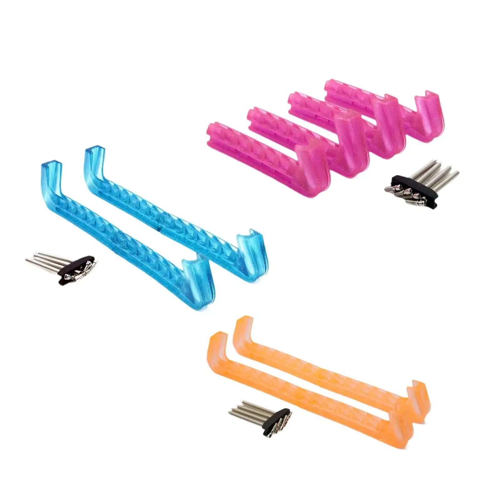 Protezioni per pattini da ghiaccio Protezione Uomo Donna Accessori Gomma Adulti Coperture per lame per pattinaggio sportivo facili da usare Coperture per lame per pattini da ghiaccio