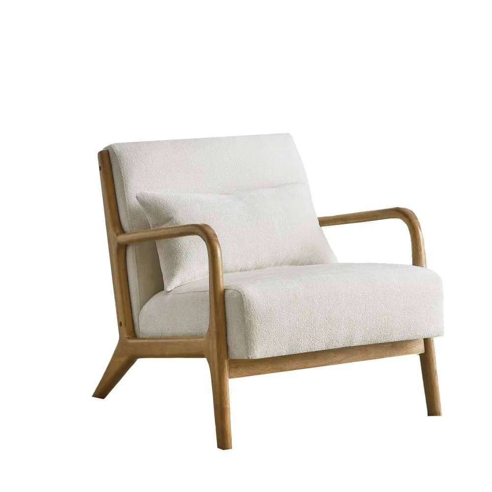 Sedia Eterna Mid-Century in stile moderno con cuscino lombare rimovibile