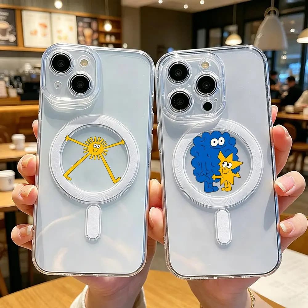 1P-Nina Zivurska Phone Case Magnetic Clear Phone Case for iPhone 17 Air, 16e, 16 Pro Max, 15, 14, 13, 12, 11