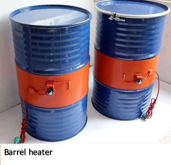 # Coperta riscaldante portatile in gomma siliconica per riscaldatore a tamburo dell'olio con regolatore di temperatura