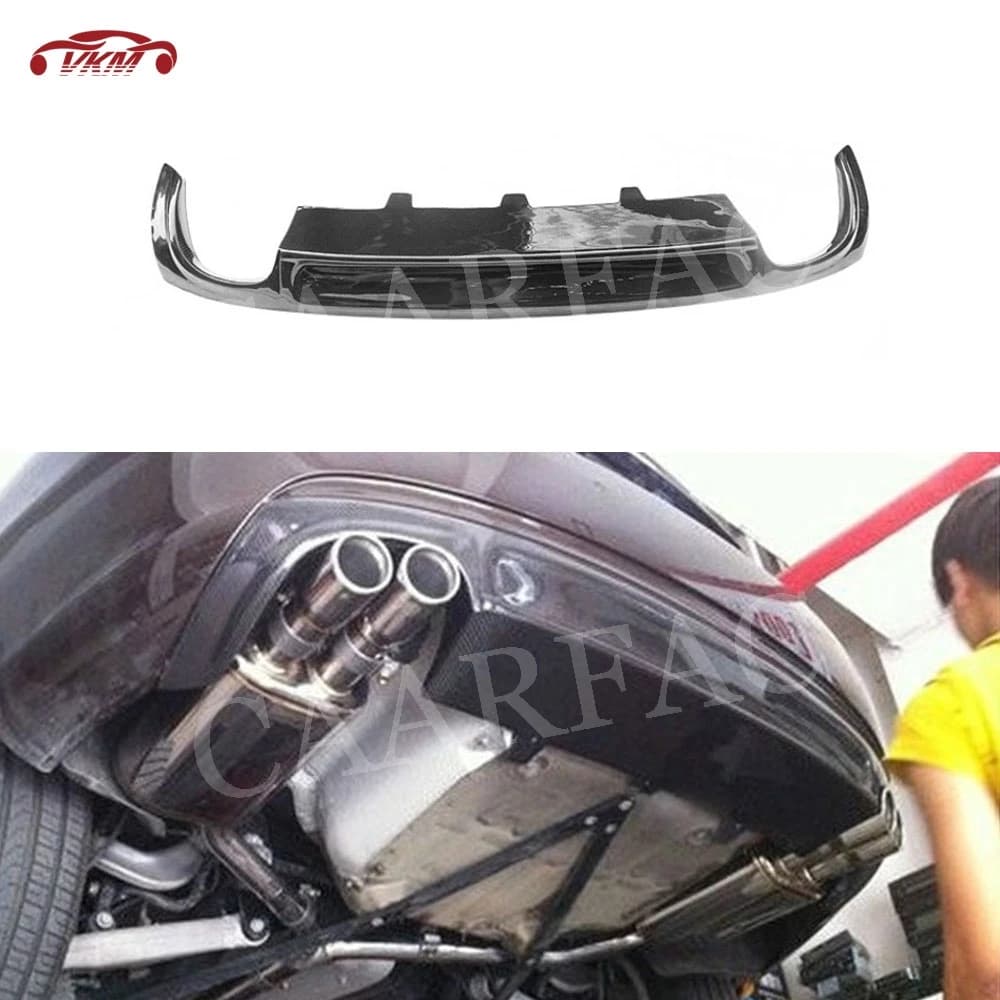 Carbon Fiber Rear Lip Diffuser Spoiler for Audi A5 Standard 2009-2016 Bumper Diffuser Car Styling Body Kits Accessories FRP