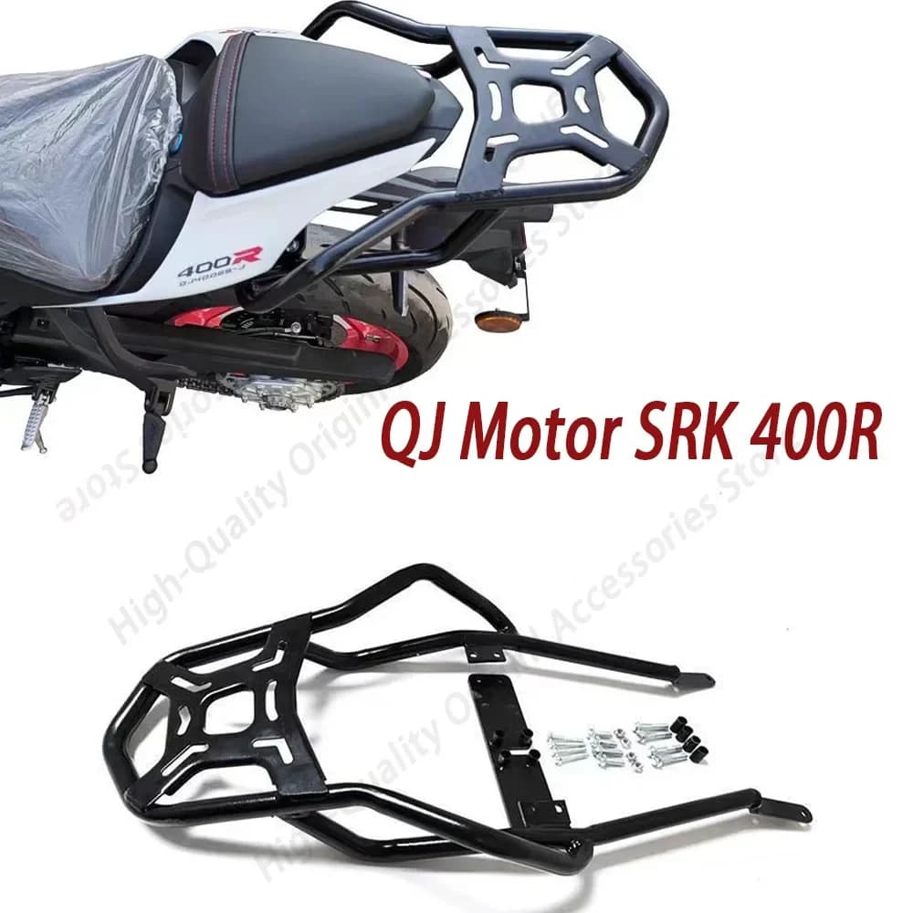 Adatto per QJ Motor SRK 400 RR SRK400R SRK400RR QJmoto Portapacchi per moto Portapacchi Piastra Portapacchi Scaffale Portapacchi posteriore
