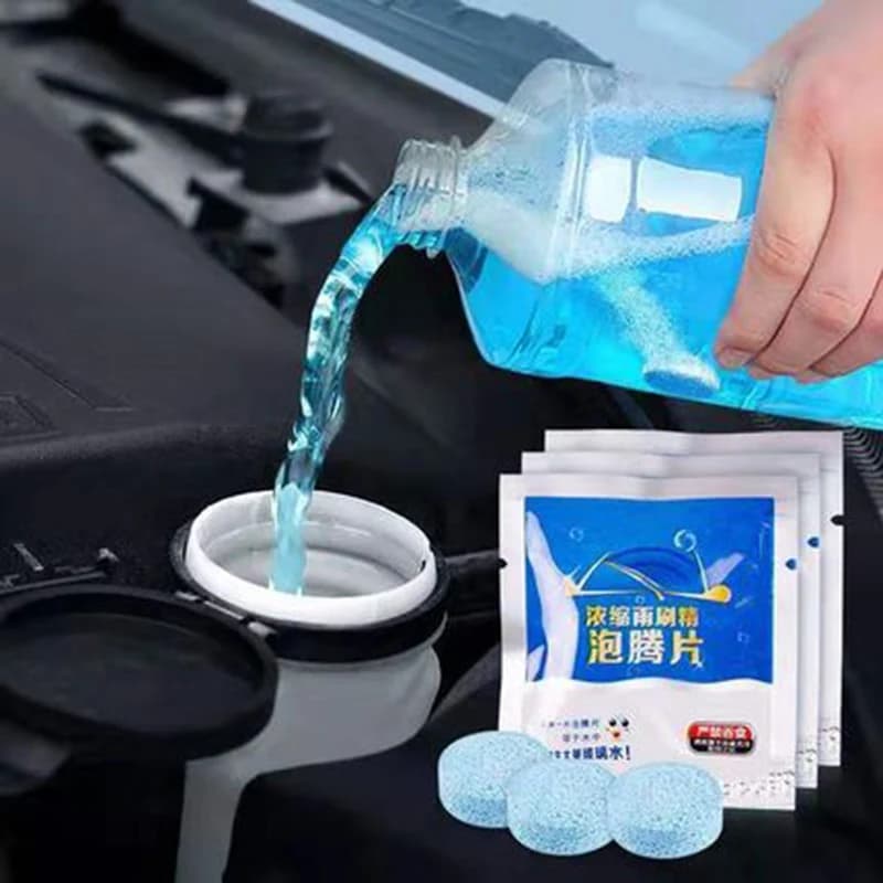 Compresse effervescenti per auto Detergente per parabrezza Tergicristallo Pulizia Tabet Rondella solida Finestra universale per WC domestico