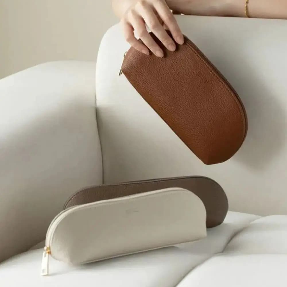 Borsa Impermeabile per Pennelli da Trucco alla Moda, Multiuso con Tasche Multiple, Astuccio per Matite, Borsa Interna