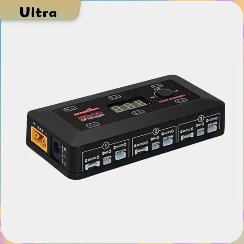 Caricabatteria Lipo LiHv Ultra New Power UP-S6 3.7V 1S con MICRO MX mCPX Porta USB Blade Inductrix RC Racing Drone Quadcopter