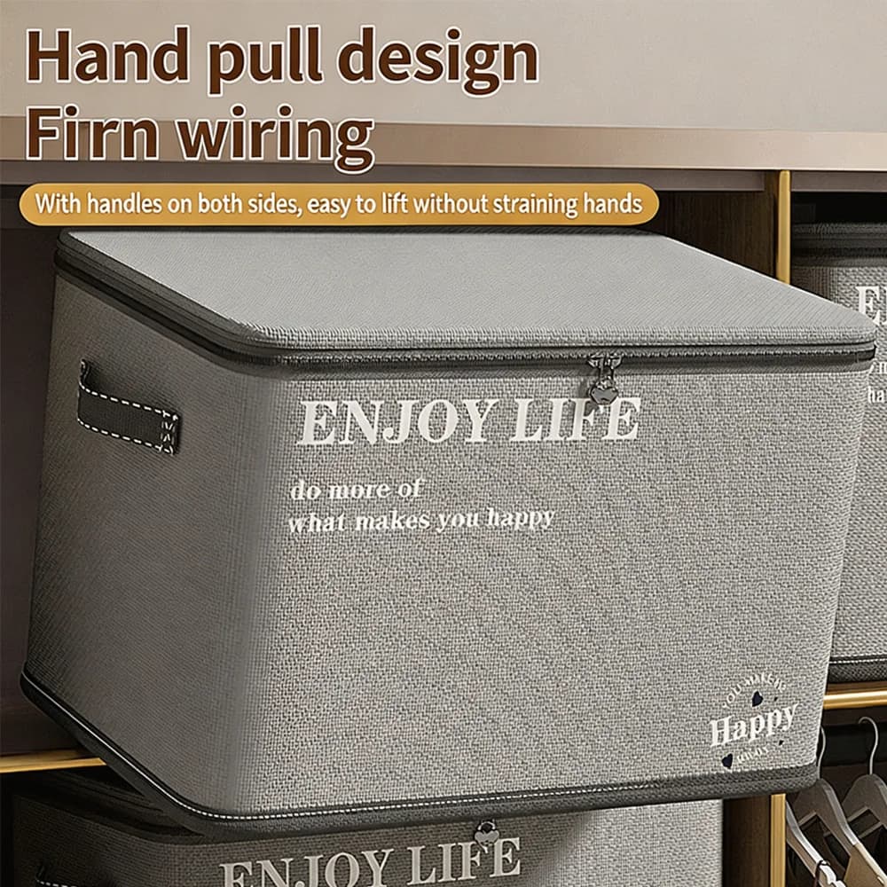 Foldable Storage Box Large Capacity Layered Clothes Storage Box for Household Wardrobe Organizer Container for Clothes Quilts