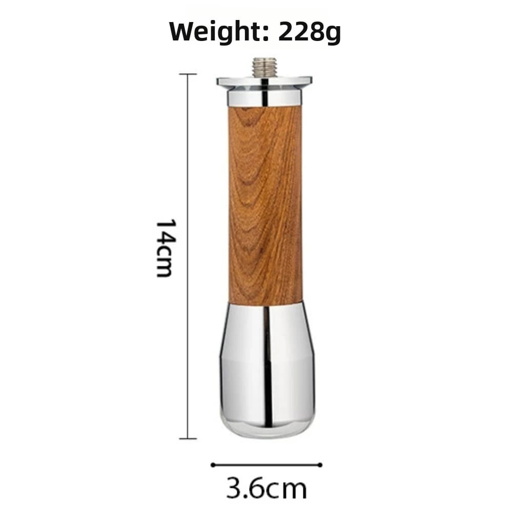 58mm Detachable Espresso Portafilter With Wood Handle & Basket Compatible With E61 Group Head Machines