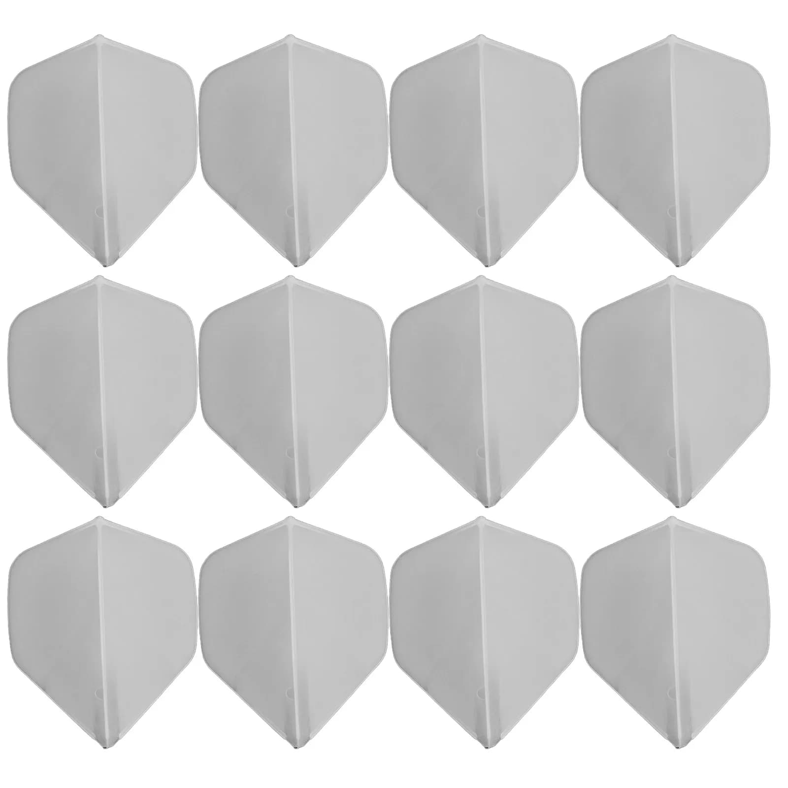 30 Alette per Freccette in Plastica Bianca 2BA Compatibili con Punte Morbide e in Acciaio, Design a Quattro Ali per Prestazioni di Precisione