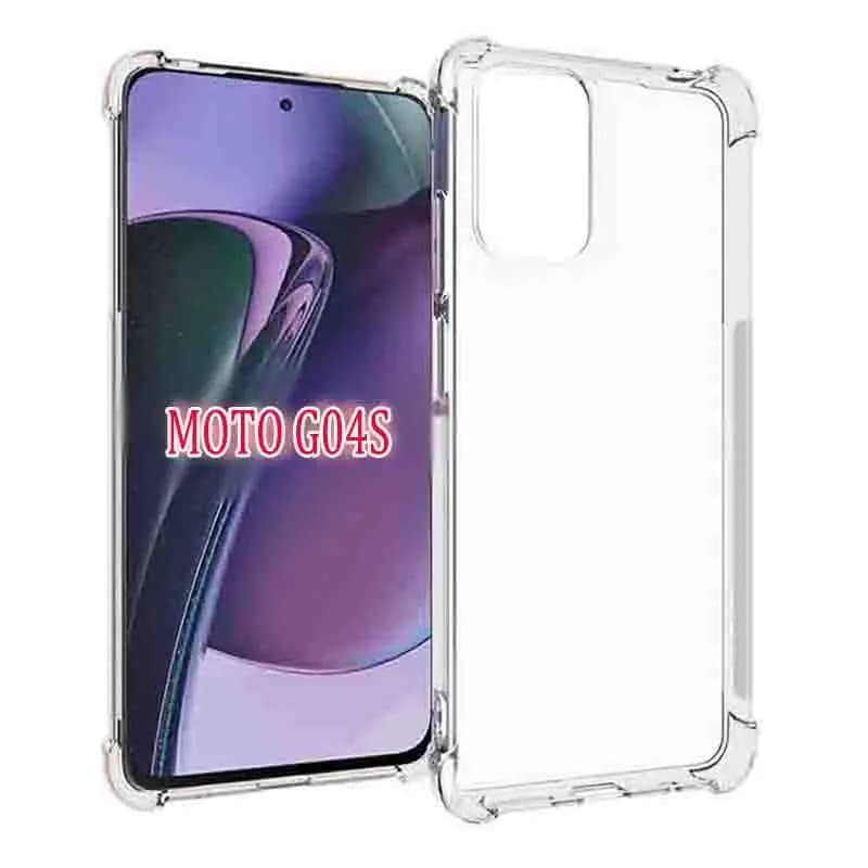Per Motorola Moto G04S 4G Custodia antiurto Airbag Silicone TPU Trasparente Cover posteriore Custodia morbida per telefono per Moto G04S MotoG04S 4G