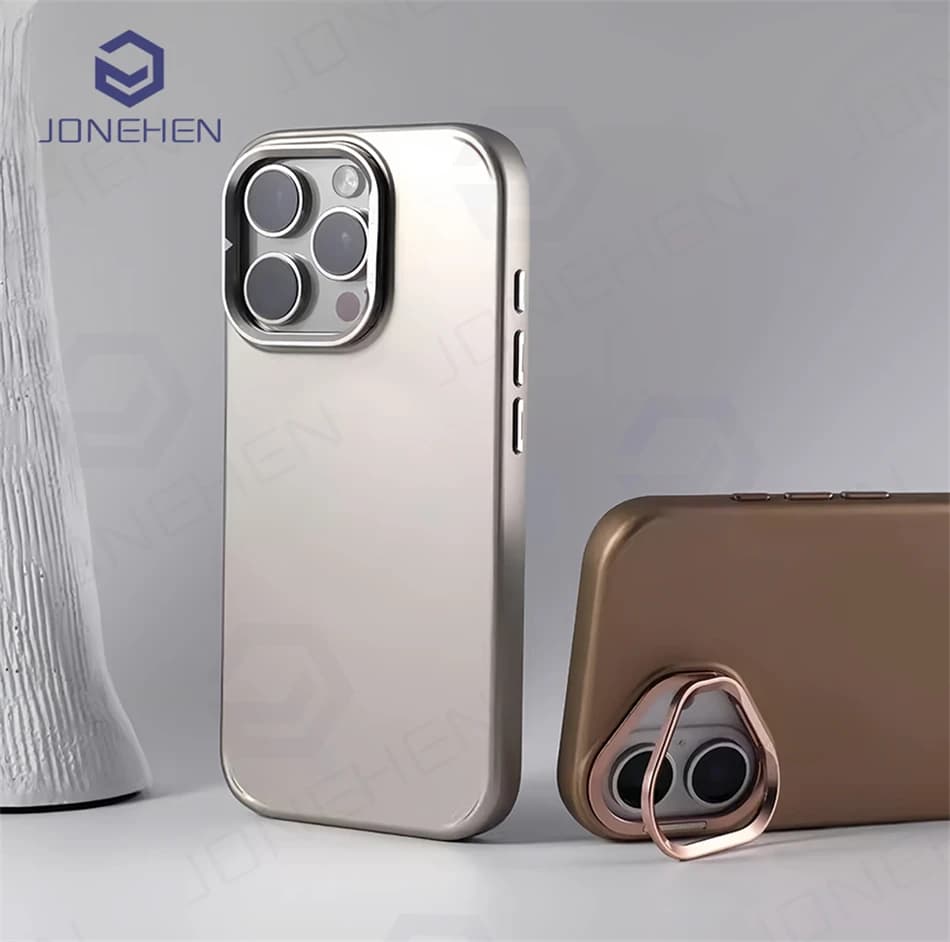 Obiettivo in lega di supporto per custodia magnetica sottile con vernice metallizzata Magsafe per iPhone 13 14 15 Plus 16 Pro max copertura opaca con ricarica wireless