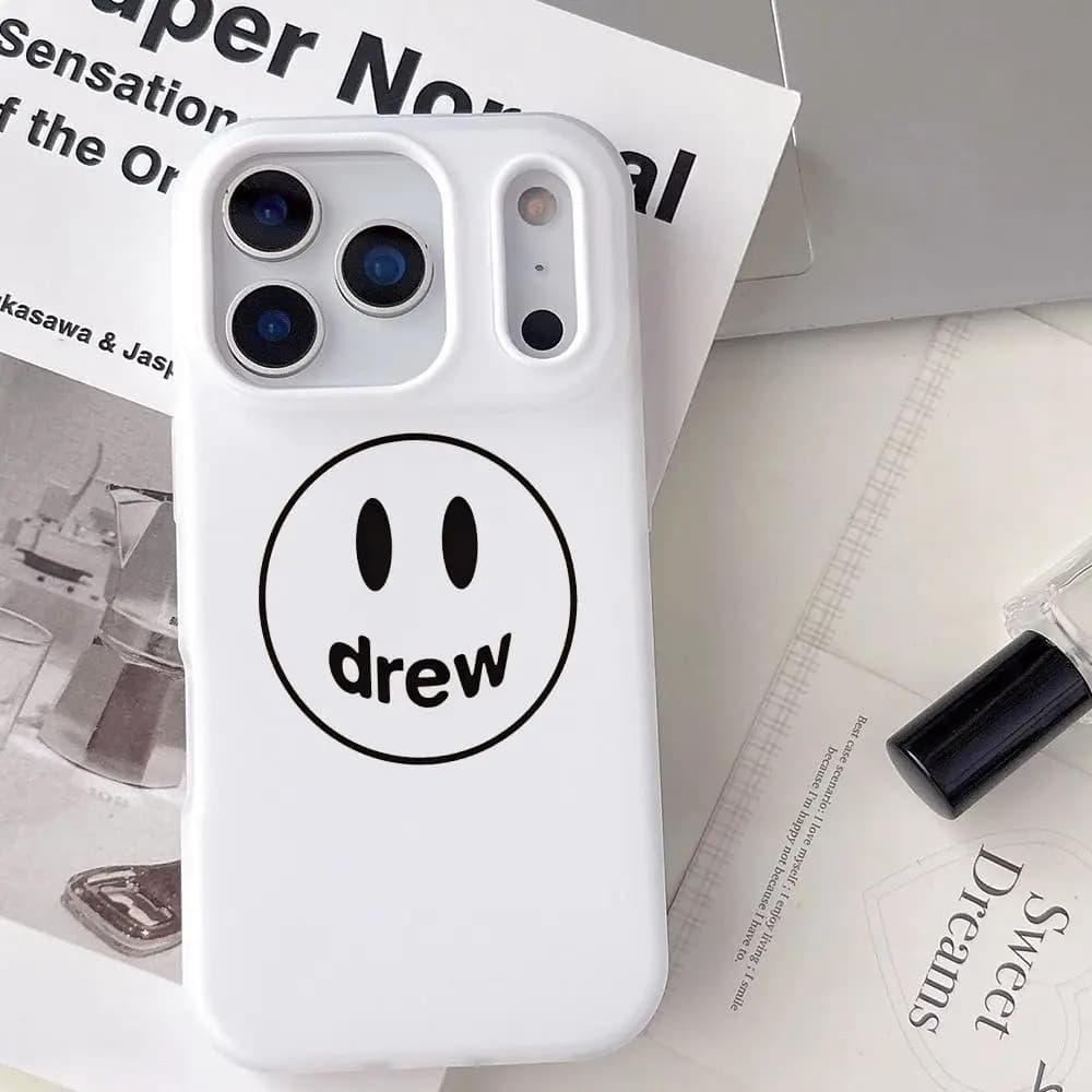 Custodia per telefono Fashion D-drew House per iPhone 17 16 15 14 13 12 11 Pro Max Plus Mini, trasparente, antiurto, morbida