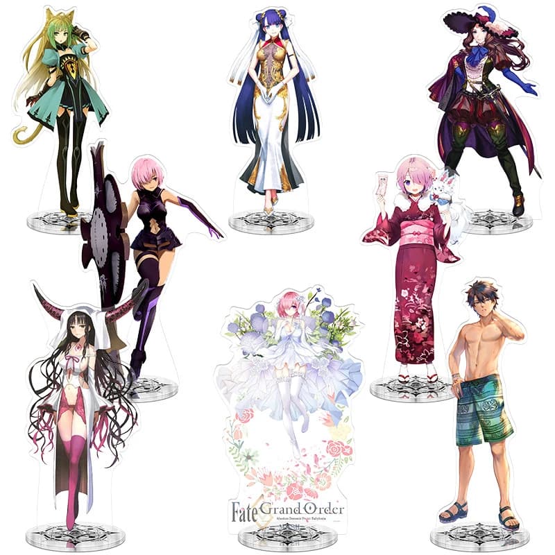 FGO Game Fate Grand Order Acrylic Stand Model Cosplay Characters Desktop model stand Ornament Goods Collection Gifts 15cm