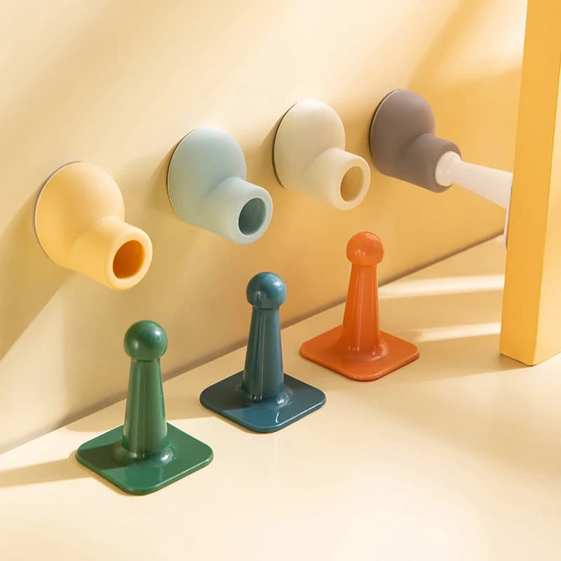 Fermaporta Creativi Silenziosi, Protezione Parete, Ammortizzatori di Sicurezza, Paracolpi a Forma di Scarpa per Maniglia Porta, Sicurezza BHL653-LXW