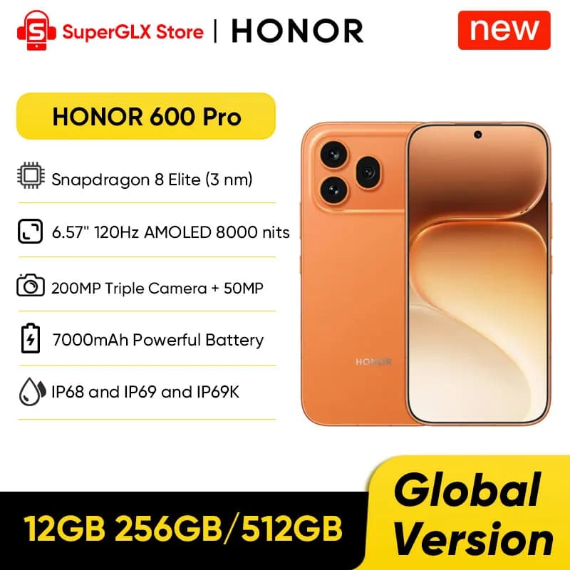 Nuovo HONOR 400 5G Smartphone Versione globale Snapdragon 7 Gen 3 Display AMOLED da 6,55 pollici Doppia fotocamera da 200 MP 6000 mAh 80 W SuperCharge NFC