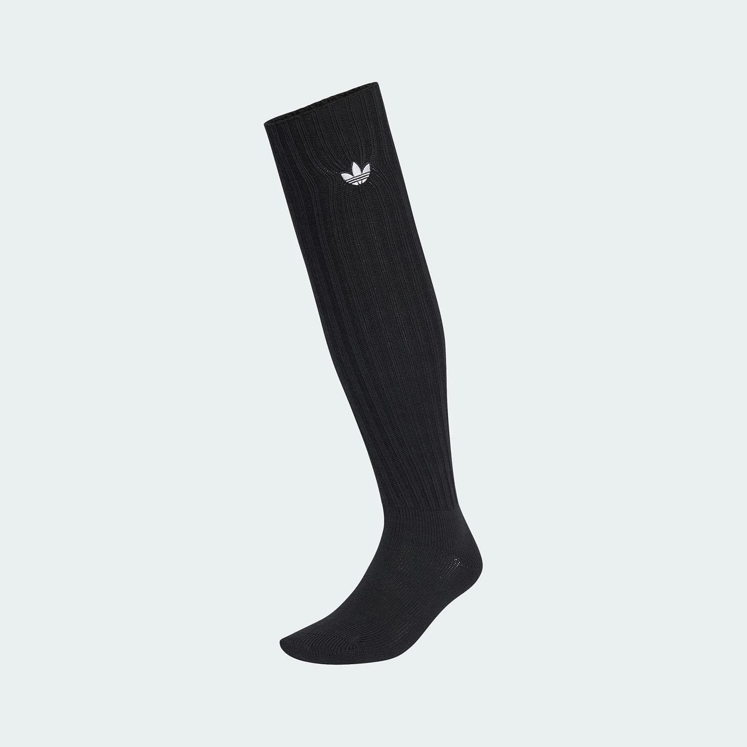 Adidas Authentic Three Leaves Women's Knitted Breathable Calf Socks One Pair Set KS4816