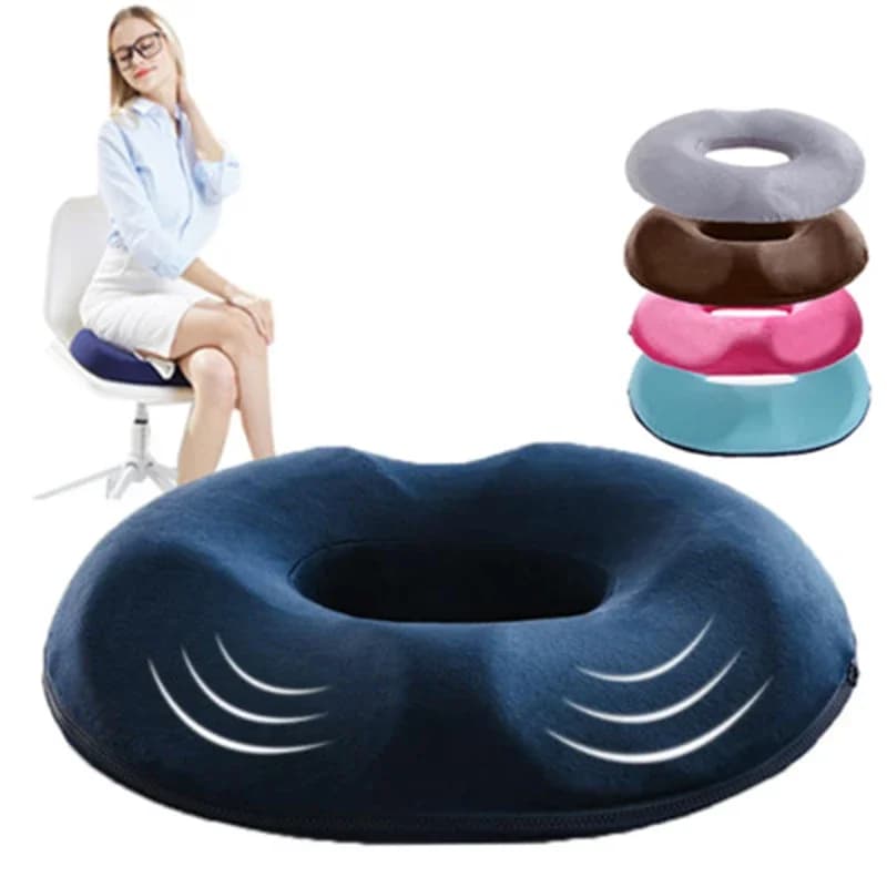 Cuscino per sedile per sedia da massaggio anti-emorroidi Cuscino per sedile da ufficio per auto Cuscino per sedile per auto in schiuma comfort ortopedico per yoga push up