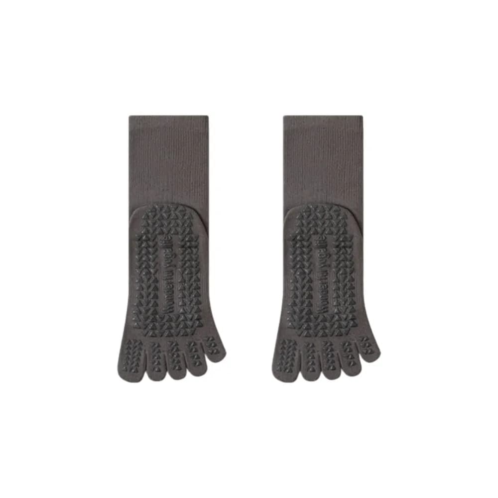 Five Fingers Sports Toe Socks Silicone Anti-slip Separate Fingers Women Yoga Socks Elasticity Breathable Sport Pilates Socks