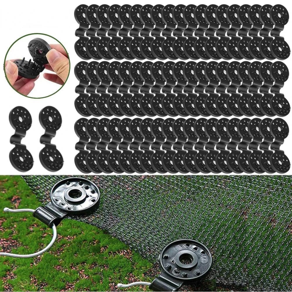 Clip in plastica per tende da sole, 10/20/50/100 pezzi, per reti ombreggianti da esterno, attrezzi da campeggio e giardino, morsetti di fissaggio per recinzioni e reti, ganci per tende da sole