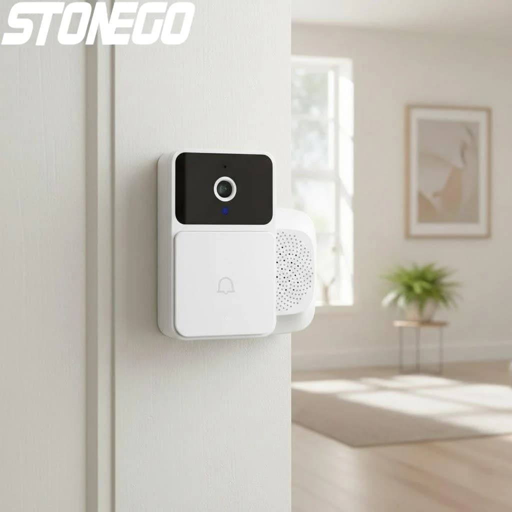 Wireless Video Doorbell Home Intercom System with Night Vision Smart WiFi App Door Viewer Security Camera for Home
