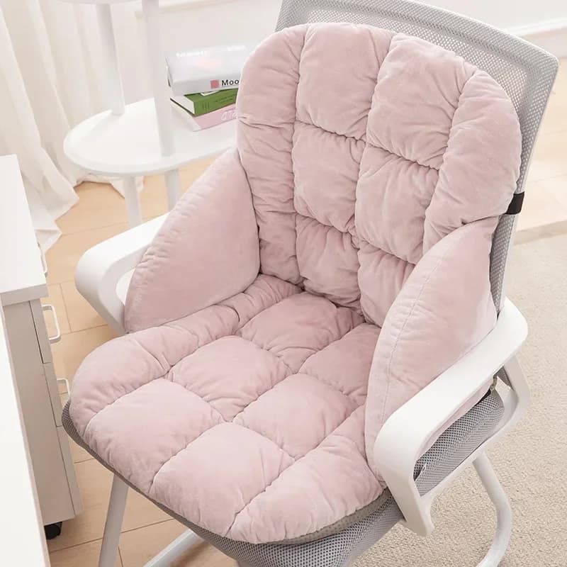 Cuscino monopezzo in spugna trapuntata addensata invernale Home Office Schienale morbido e confortevole Cuscini per sedili per sedia integrati