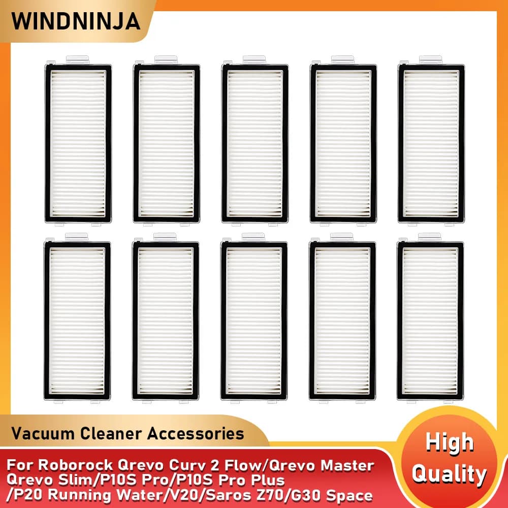 Filtro HEPA per Robot Aspirapolvere Roborock V20 P10S Pro Q Revo Master Qrevo Curv 2 Flow Qrevo Slim P10S Pro Plus - Accessori